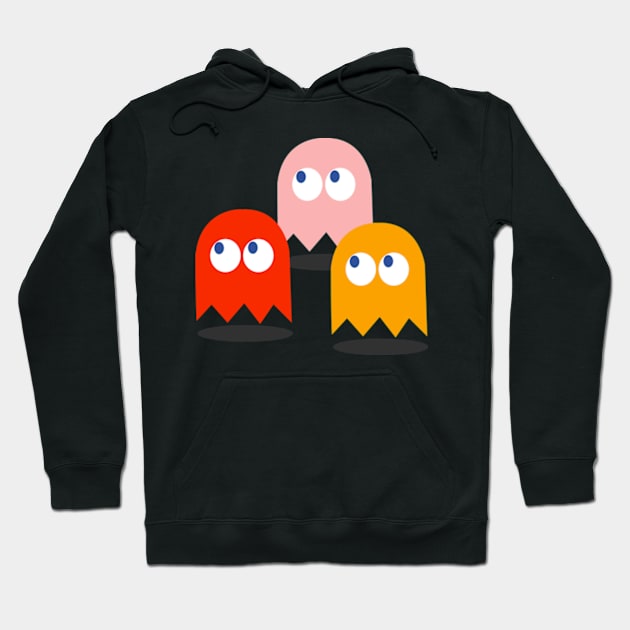 Retro Videogame Ghosts Hoodie by LuisP96